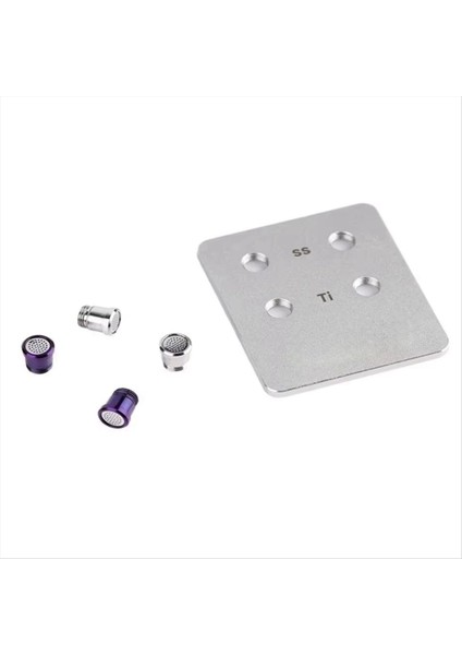 M5X0.5 Iplik Akustik Nozulları Ses Ayarlama Titanyum Alaşım/paslanmaz Çelik Değiştirilebilir Kulaklık Tüpleri Nx8 Iems (Yurt Dışından)