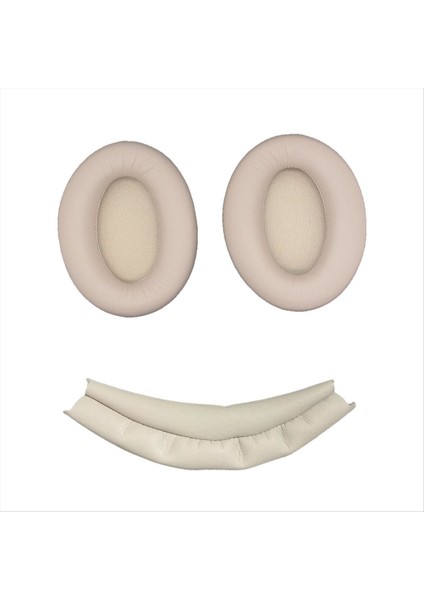 Kulak Pedleri+Sony Için Kafa Işını WH-1000XM3 Kulaklık Kulaklık Yedek Onarım Parçaları Kahverengi (Yurt Dışından)