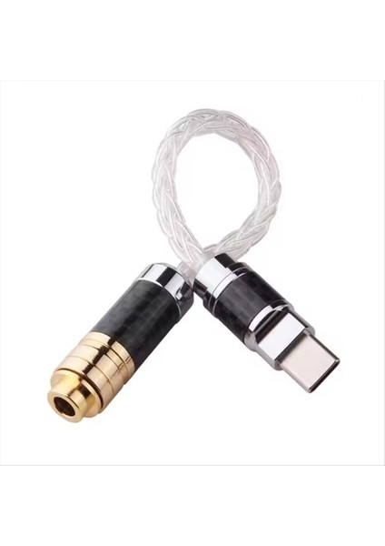 Huaweı V30 P30 Pro Xiaomi Mi 10 Oneplus 7t Pro Tip Için Tip-C Ila 4,4 mm Ses Adaptörü Kulaklık Ses Kablosu (Yurt Dışından)