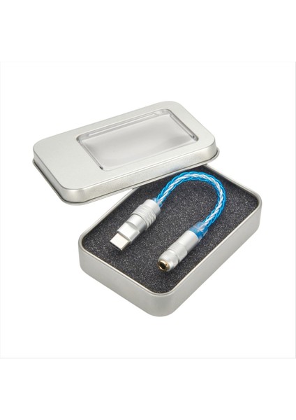 USB C Ila 3.5mm Kulaklık Adaptör Kablosu, Ses Taşınabilir Kod Çözücü, Mobil Kulaklık Adaptörü, Yuvarlak Delikli Kulaklık Kablosu Adaptörü (Yurt Dışından)