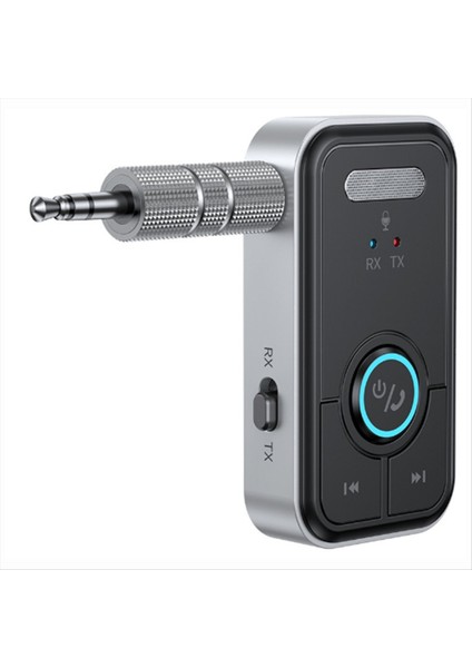 Bluetooth 5.3 Verici Alıcı Adaptörü Kablosuz Ses Otomobil Müziği Hoparlör Kablosuz Ses Adaptörü (Yurt Dışından)