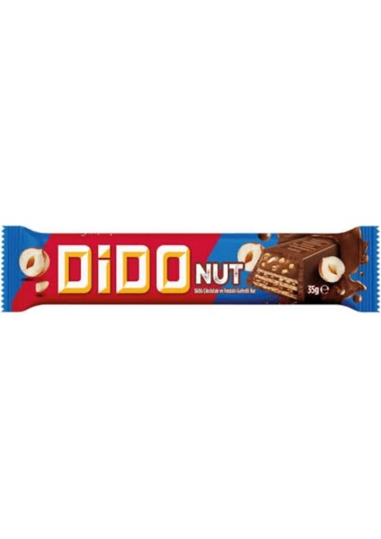 Dido Nut Sütlü Çikolatalı ve Fındıklı Gofret Bar 35GR