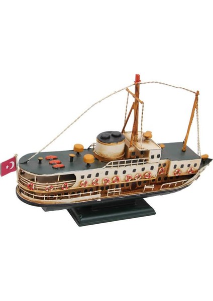 Metal Gemi Biblo Dekoratif Hediyelik