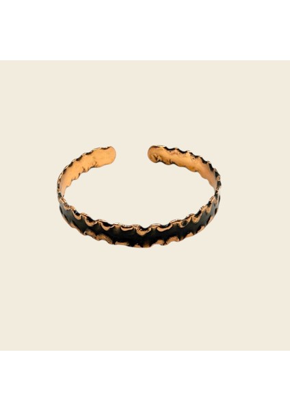 El Yapımı Saf Bakır Oksitli/yakma Tekniği/ Kelepçe Bileklik | Unisex Otantik Cuff fırsatları