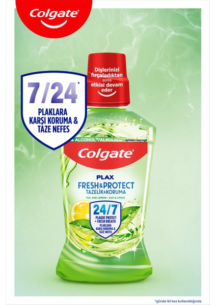 Plax Çay ve Limon Plağa Karşı Ağız Bakım Suyu 500 ml x 2 Adet fiyatları