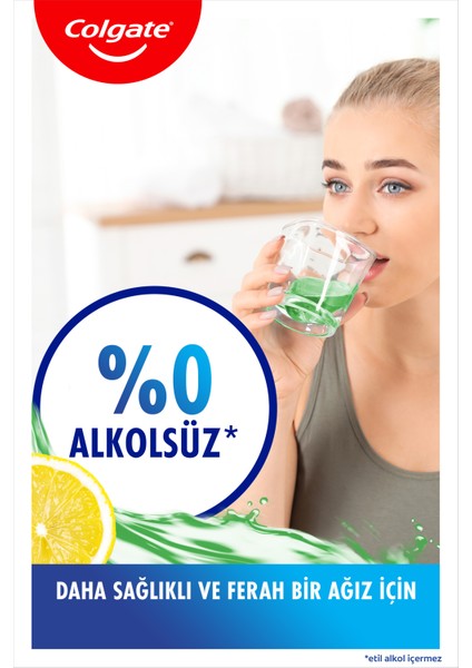 Plax Çay ve Limon Plağa Karşı Ağız Bakım Suyu 500 ml x 2 Adet
