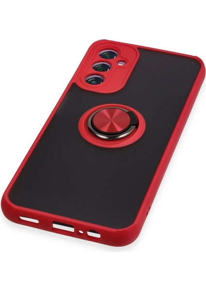 Samsung Galaxy A14 4g Kılıf Montreal Yüzüklü Silikon Kapak - KIRMIZI-(5796) indirimleri