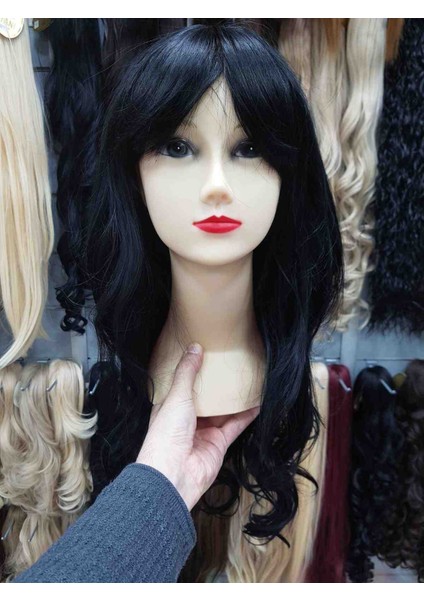 Sıyah Katlı Kesım Peruk fiyatları