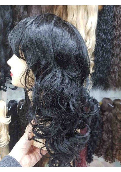 Sıyah Katlı Kesım Peruk fırsatları