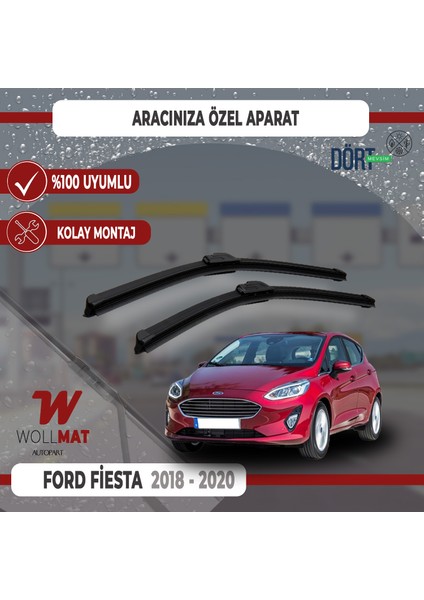 Ford Fiesta Silecek 2018 2020 Arası Uyumlu Silecek Takımı Araca Özel
