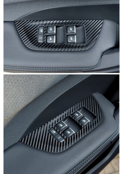 Togg T10F Sedan Uyumlu Iç Trim Folyo Kaplama Set - Mat Karbon Siyah