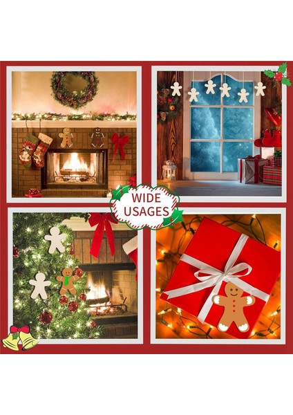 200 Adet Bitmemiş Ahşap Zencefilli Kurabiye Adam Süsler Kesikler Boş Ahşap Zencefilli Kurabiye Adam Asılı Dekorlar Sicim ile (Yurt Dışından) fırsatları