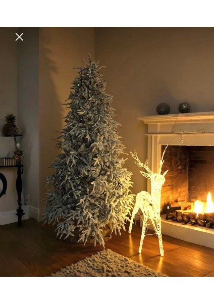 Yılbaşı Ağacı Lüks Kendinden Karlı ve LED Işıklı 180 cm 1150 Dal 500 LED fırsatları