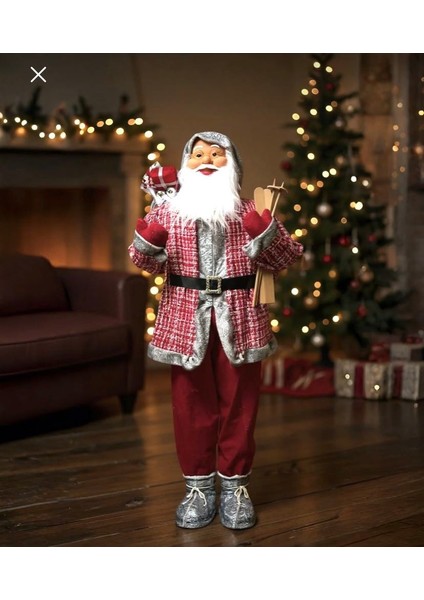 Yılbaşı Noel Baba 150 cm Dekoratif Süs