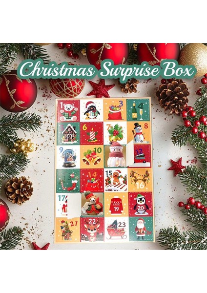 Geri Sayım Takvimleri 5 Parça Şenlikli Boş Kutu Etkinlikler Toplama Festivali Tatil Partisi Için 24 Gün Geri Sayım Seti (Yurt Dışından) modelleri