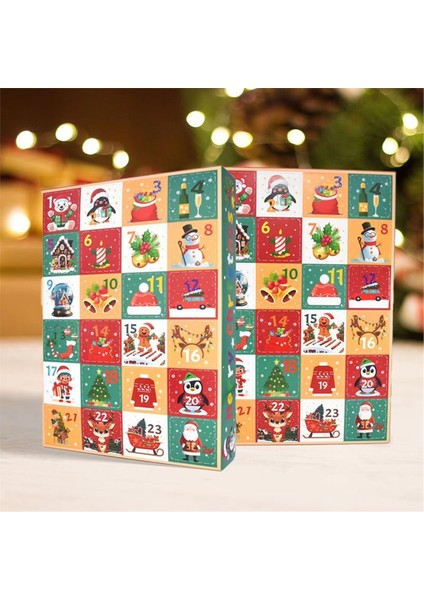 Geri Sayım Takvimleri 5 Parça Şenlikli Boş Kutu Etkinlikler Toplama Festivali Tatil Partisi Için 24 Gün Geri Sayım Seti (Yurt Dışından) fırsatları