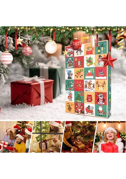 Geri Sayım Takvimleri 5 Parça Şenlikli Boş Kutu Etkinlikler Toplama Festivali Tatil Partisi Için 24 Gün Geri Sayım Seti (Yurt Dışından) indirimleri