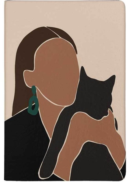 Kedi Portre Desenli Deri Pet Evcil Hayvan Kedi Köpek Pasaport Sağlık Karnesi Kabı Kılıfı