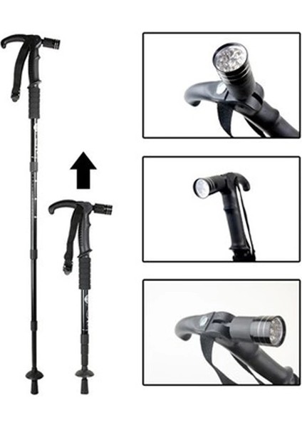 Boya Göre Ayarlı Işıklı Yürüyüş Bastonu Wt-002 modelleri