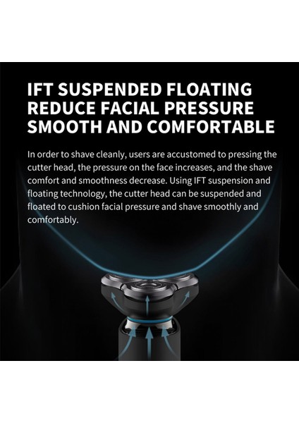 Elektrik Tıraş Makinesi Kuru Islak Tıraş Üçlü Bıçak Düzeltici Sakal Yüzen Kafa Erkek Tıraş Makinesi Elektrik Jilet Makinesi (Yurt Dışından) fırsatları