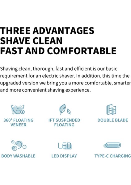 Elektrik Tıraş Makinesi Kuru Islak Tıraş Üçlü Bıçak Düzeltici Sakal Yüzen Kafa Erkek Tıraş Makinesi Elektrik Jilet Makinesi (Yurt Dışından) indirimleri