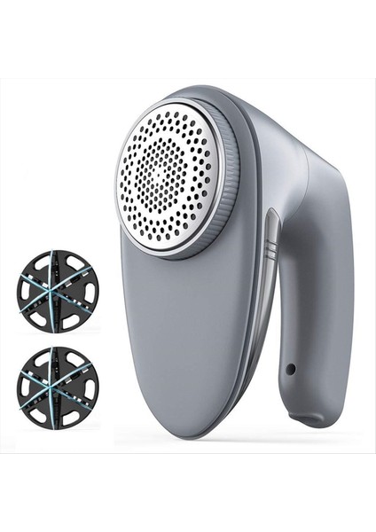 6 Yapraklı Bıçaklı Elektrik Nt Sökücü USB Kumaş Tıraş Makinesini Hızla Çıkarın Kazak Tıraş Makinesi Giysi Yatak Takımı Gri (Yurt Dışından)