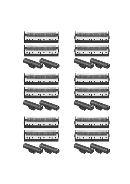 6 Takım Kesme Bıçağı Kemei KM-1102 Cpper Elektrik Tıraş Makinesi Parçaları Net Gümüş (Yurt Dışından)