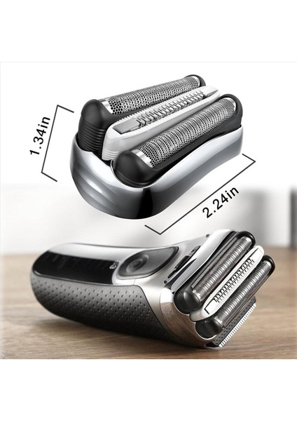 2x 32S S3 Braun Serisi 3 Elektrik Tıraş Makineleri Için Islak ve Kuru Yedek Kafalar 3040S 300S 310S 3080S Folyo ve Kesiciler Parçası (Yurt Dışından) fiyatları