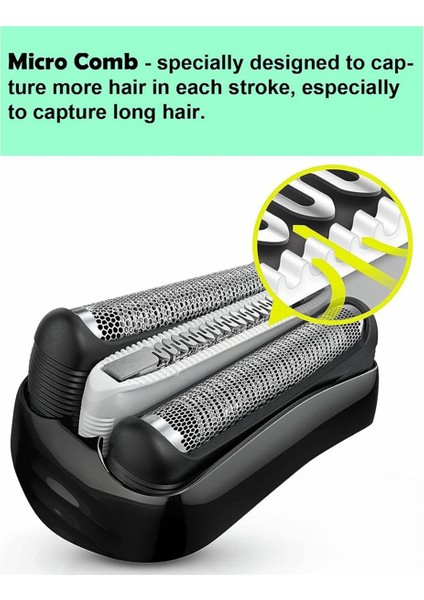 4x Serisi 3 Yedek Kafa 32B Braun Proskin Elektrik Tıraş Makinesi S3 Islak ve Kuru Yedek Kafa 3040S 310S 340S-4 (Yurt Dışından) fırsatları