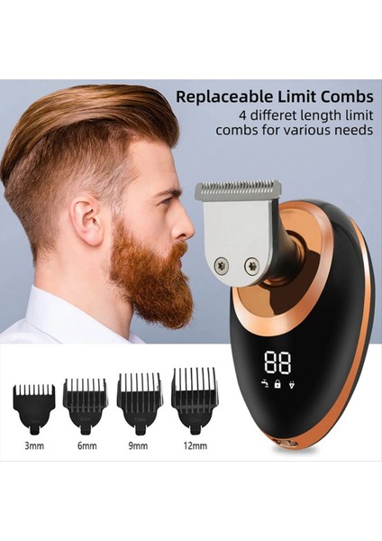 7 Kafalı Elektrik Tıraş Makinesi USB Dharging Paslanmaz Çek Bıçaklar Erkek Hızlı Tıraş Sakal Düzeltici Saç Düzeltici Erkekler Için Altın (Yurt Dışından) indirimleri