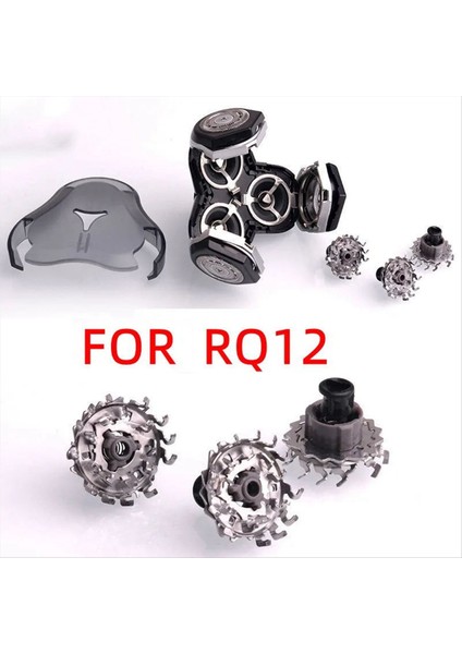 Phips Için RQ12 Yedek Tıraş Makinesi Başlıkları RQ1250 RQ1260 RQ1285 RQ1285CC RQ1050 RQ1075 RQ1180X RQ1185 (Yurt Dışından) modelleri