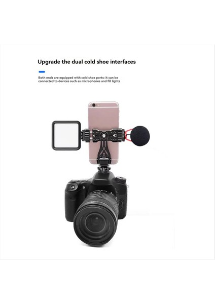 IPhone Android Dslr Için Soğuk Ayakkabı Montajlı Dikey Çekim Kelepçesi ile 360 ° Dönebilen Telefon Tutucu 1/4 Inç Konular (Yurt Dışından) fiyatları