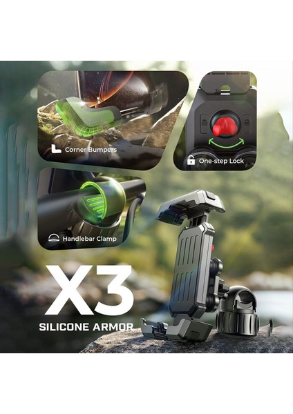 Bisiklet Telefon Tutucusu, Vibrasyon Karşı Motosiklet Telefon Montajı, Bisiklet Talonu Telefon Montajı, Scooter Ebike Bike Aksesuarları (Yurt Dışından) modelleri