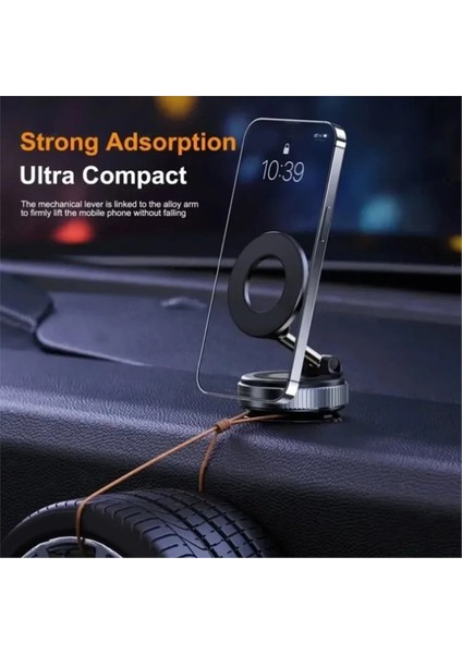 Araba Katlanabilir Cep Telefonu Magsafes Çoğu Telefon Için Manyetik Telefon Tutucu Pano Vakum Vantuz Standı (Yurt Dışından) fırsatları
