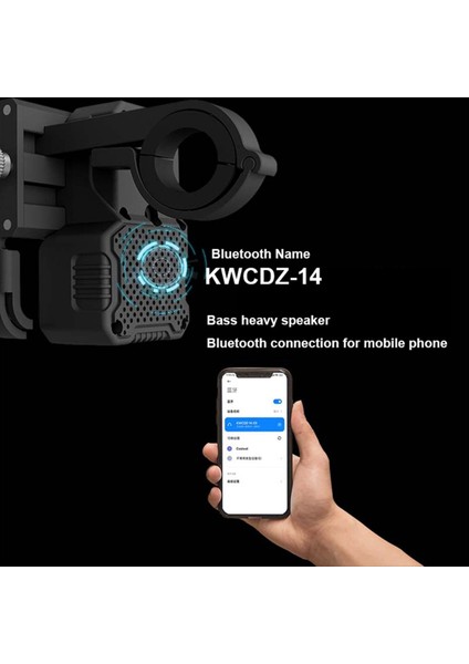 Bluetooth Hoparlör ile USB Şarj Işlevi ile Elektrik Bisikletleri Telefon Montajı 22MM Gidon Için 5V 2A Çıkışı (Yurt Dışından) indirimleri