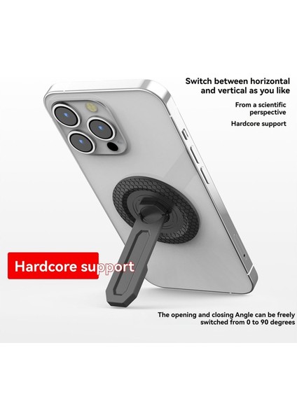 Telefon Tutma Magsafe Telefon Standı 360° Dönme Spor Salonu Tutucu Mini Cep Telefonu Masaüstü Standı IPhone 17 16 15 (Yurt Dışından) modelleri