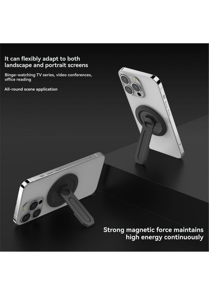 Telefon Tutma Magsafe Telefon Standı 360° Dönme Spor Salonu Tutucu Mini Cep Telefonu Masaüstü Standı IPhone 17 16 15 (Yurt Dışından) indirimleri