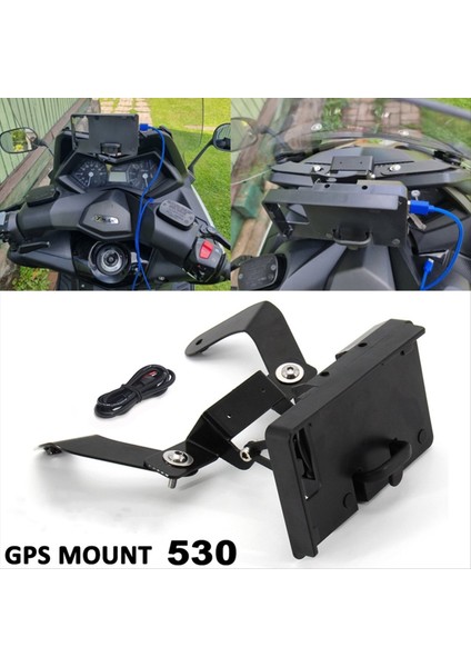 Yamaha Tmax 530 T-Max 530 2012-2016 Navigasyon Braket Montaj Aksesuarları Için Motosiklet Windscren Braket Telefon Tutucu (Yurt Dışından) fırsatları