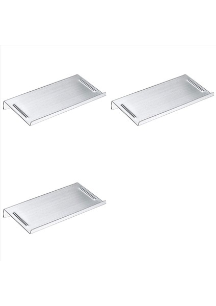 3x Duvara Montaj Paslanmaz Çelik Banyo Tuvalet Küçük Telefon Tutucu Telefon Raf Kaymaz Stil ve Gümüş Fırçalanmış Kaplama (Yurt Dışından)