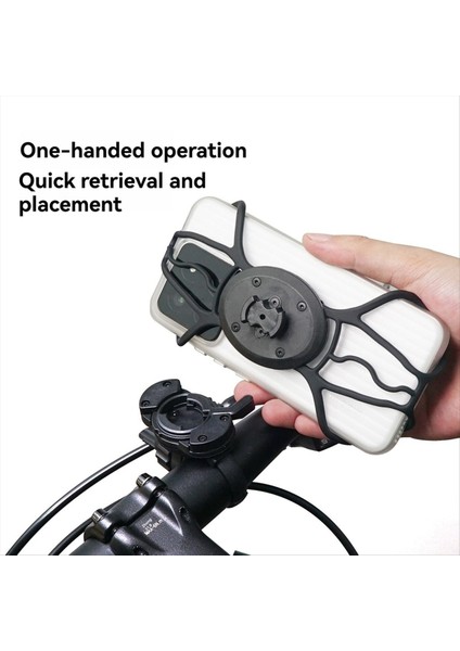 Silikon Bisiklet Telefon Tutucu Evrensel Bisiklet Gidon Manyetik Kilit Hızlı Açılan Telefon Montaj Klip Braketi (Yurt Dışından) fiyatları