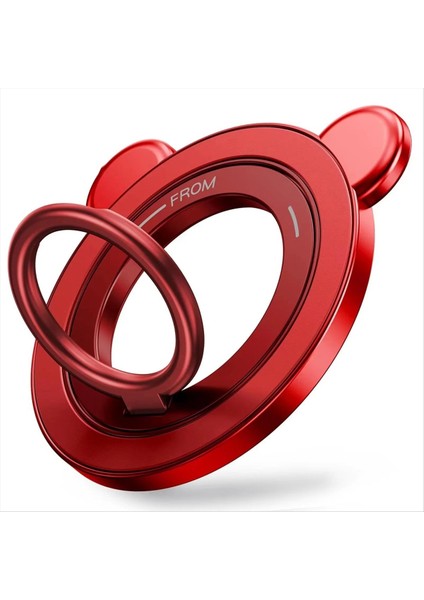 Manyetik Telefon Kavrama Tutucu Taşınabilir Parmak Yüzük Standı 360 ° Döndürme 90 ° Flip Kickstand, Akıllı Telefonlar Için Kırmızı (Yurt Dışından) fiyatları