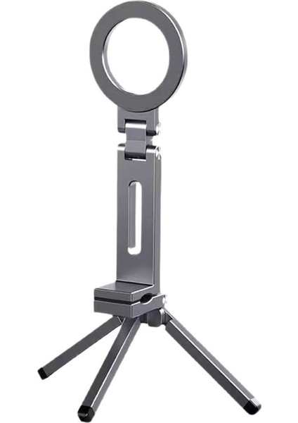Magsafe Tripod Manyetik Telefon Tutucu Alüminyum Alaşımlı 360° Dönen Katlanabilir Stand Smartphone Seyahat Araba Masaüstü Için (Yurt Dışından)
