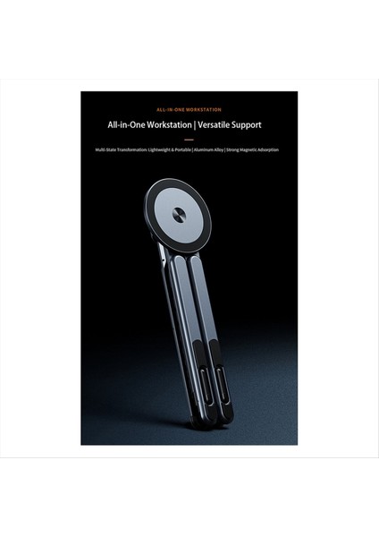 Dizüstü Bilgisayarlar/tabletler/telefonlar Için Katlanır Taşınabilir Alüminyum Alaşımlı Manyetik Stand El ve Masaüstü Dikey Kaldırma Standı (Yurt Dışından) modelleri