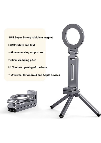 360° Dönen Magsafe Uçak Telefon Tutucu IPhone 16 15 Için IPhone 16 15 Için Katlanabilir Tripod Standı (Yurt Dışından) fiyatları