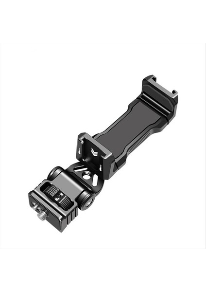 IPhone Android Dslr 1/4 Inç Konular Için Soğuk Ayakkabı Montajlı Dikey Çekim Kelepçesi ile 360 ° Dönebilen Metal Telefon Tutucu (Yurt Dışından)