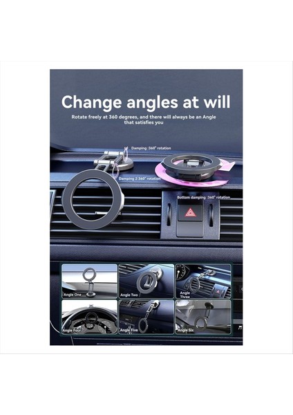 360 ° Döndürülebilir Manyetik Telefon Braketi Katlanabilir Çok Fonksiyonlu Standı Kamyon Cep Telefonu Araba/spor Salonu/ayna Için Standı (Yurt Dışından) fırsatları