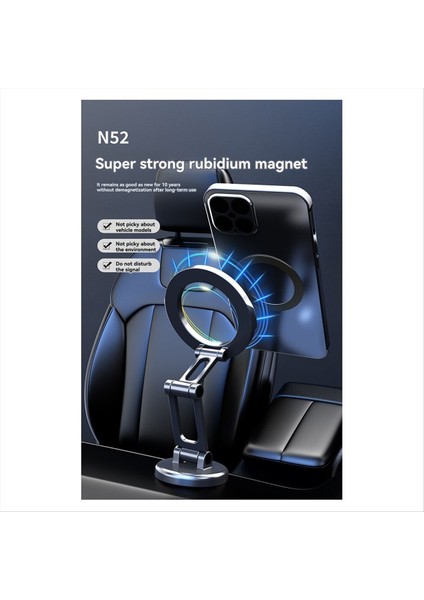 360 ° Döndürülebilir Manyetik Telefon Braketi Katlanabilir Çok Fonksiyonlu Standı Kamyon Cep Telefonu Araba/spor Salonu/ayna Için Standı (Yurt Dışından) indirimleri