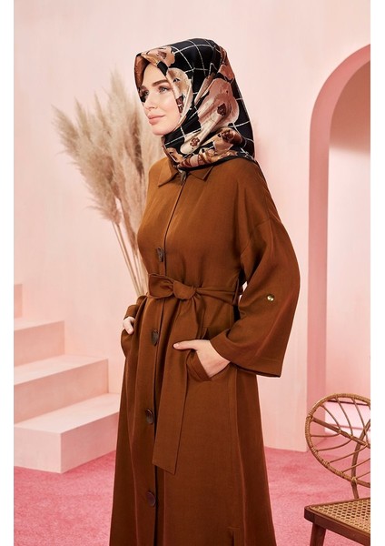 Twill Ipek Eşarp -(Nostalji TWILL)-8144D 32