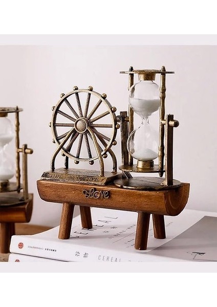 Dekoratif Dönme Dolap Kum Saati Nostaljik Hediyelik S-19 fiyatları