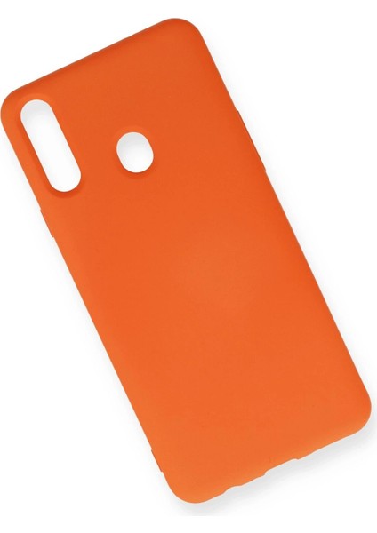 Samsung Galaxy A20S Kılıf Nano Içi Kadife Silikon - TURUNCU-(5796) fiyatları